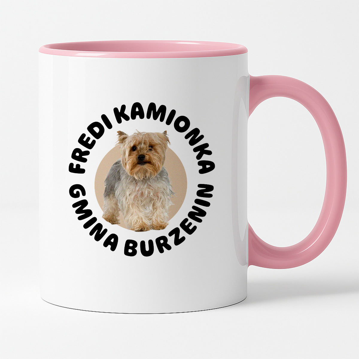 Kubek z nadrukiem - "Fredi Kamionka Gmina Burzenin"