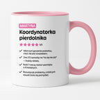 Kubek spersonalizowany z nadrukiem "Koordynatorka pierdolnika"