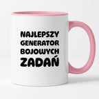 Kubek z nadrukiem - "Najlepszy generator bojowych zadań"