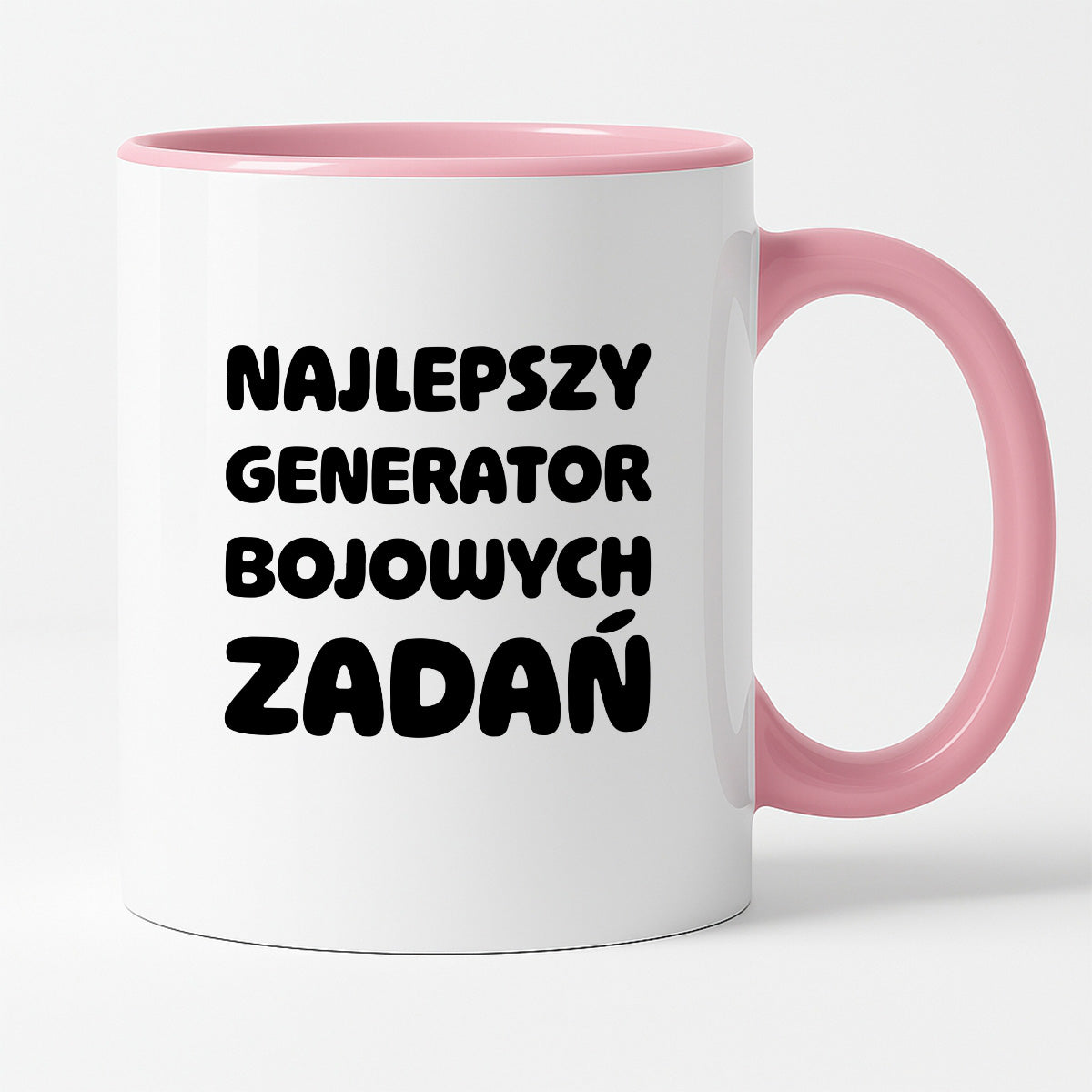 Kubek z nadrukiem - "Najlepszy generator bojowych zadań"