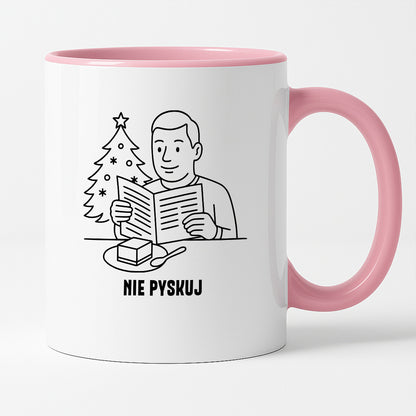 Kubek świąteczny z cytatem TATY - "Nie pyskuj"
