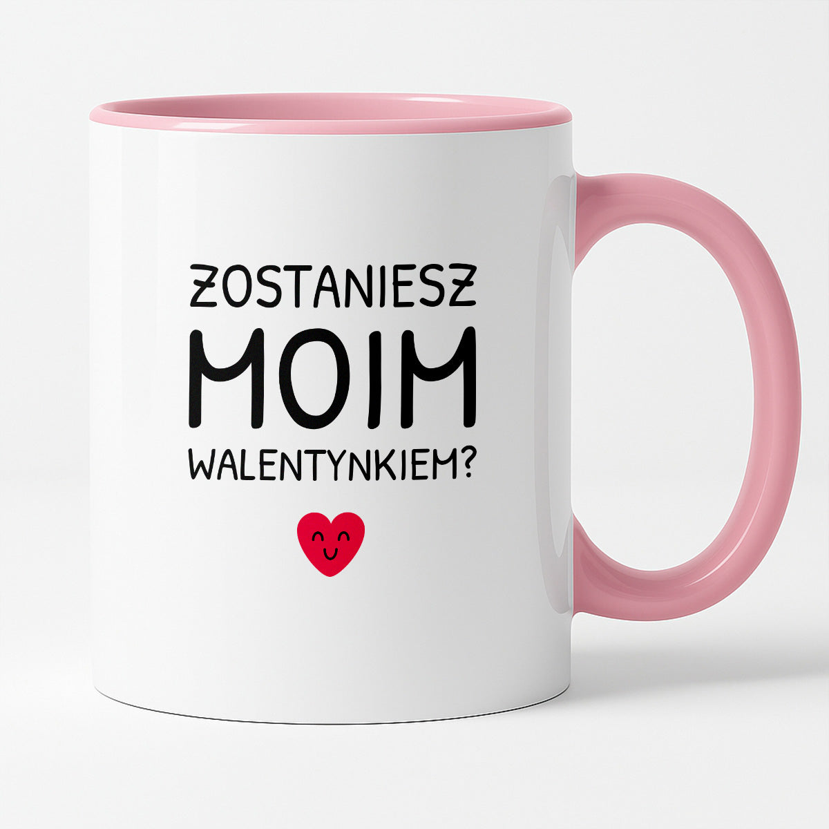 Kubek z nadrukiem - "Zostaniesz moim Walentynkiem?"