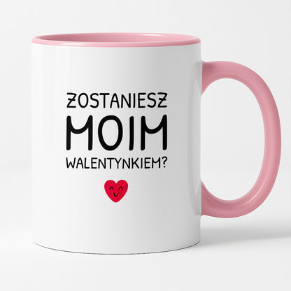 Kubek z nadrukiem - "Zostaniesz moim Walentynkiem?"