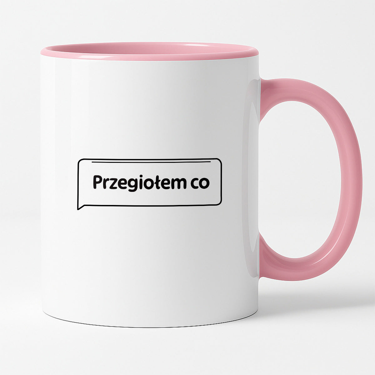 Kubek z nadrukiem - MEM -  "Przegiołem co"