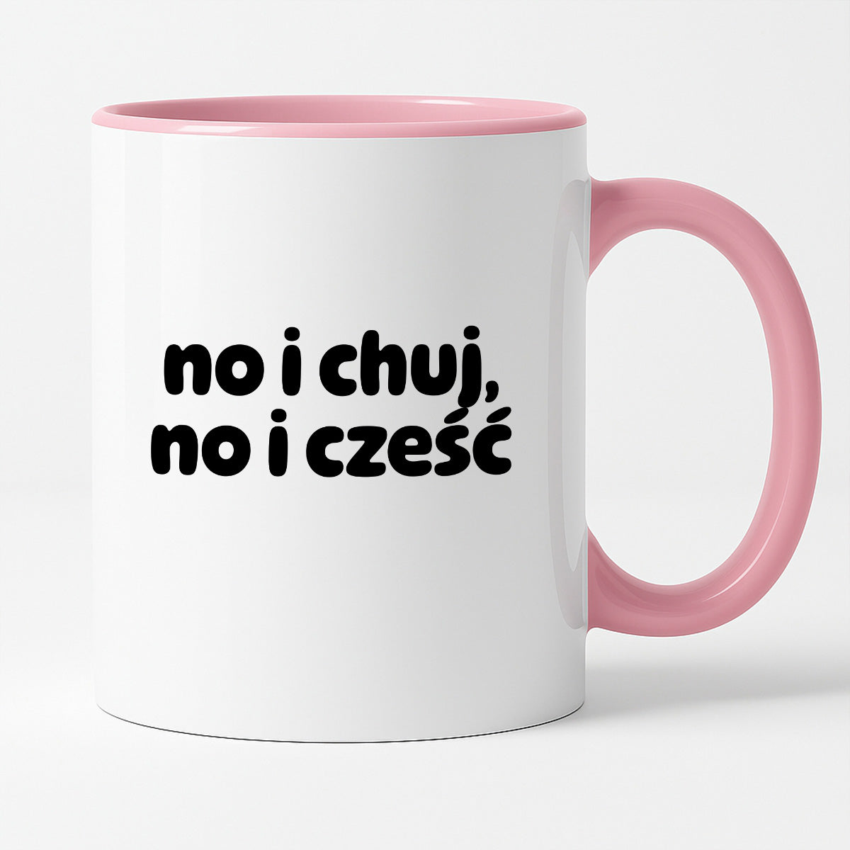 Kubek z nadrukiem "no i chuj no i cześć"