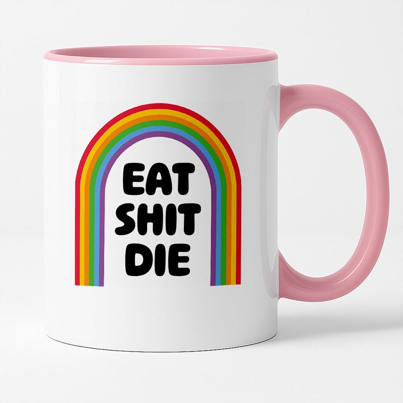 Kubek z nadrukiem "EAT SHIT DIE"