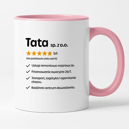 Kubek z nadrukiem - "Tata spółka z o.o."