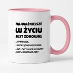 Kubek z nadrukiem - "Najważniejsze w życiu jest zdrowie!"