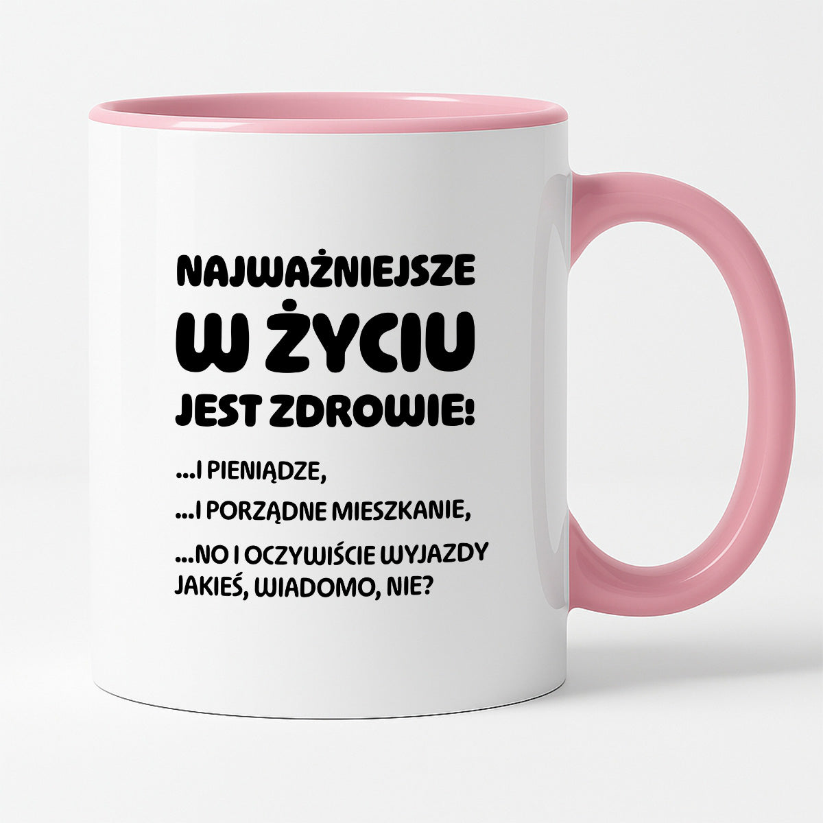 Kubek z nadrukiem - "Najważniejsze w życiu jest zdrowie!"