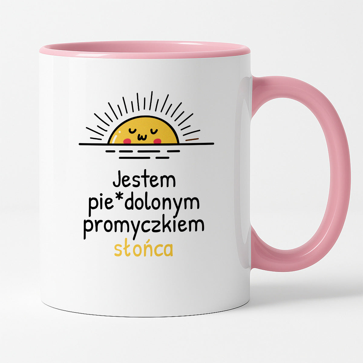 Kubek z nadrukiem - "Jestem pie*dolonym promyczkiem słonca"