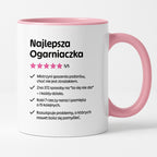 Kubek z nadrukiem "Najlepsza Ogarniaczka"