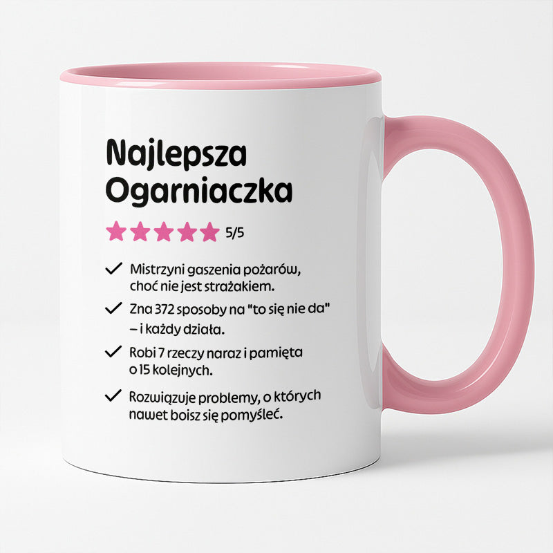 Kubek z nadrukiem "Najlepsza Ogarniaczka"