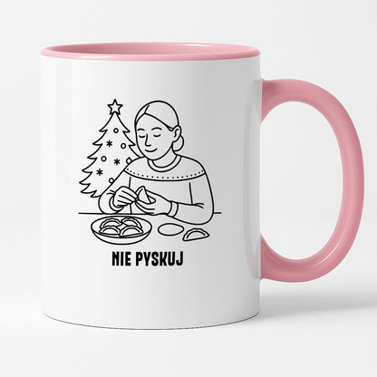 Kubek świąteczny z cytatem MAMY - "Nie pyskuj"