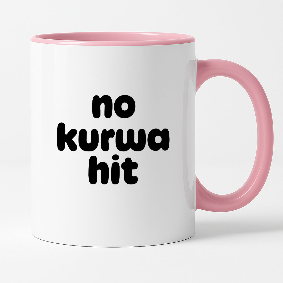 Kubek z nadrukiem - "no kurwa hit"
