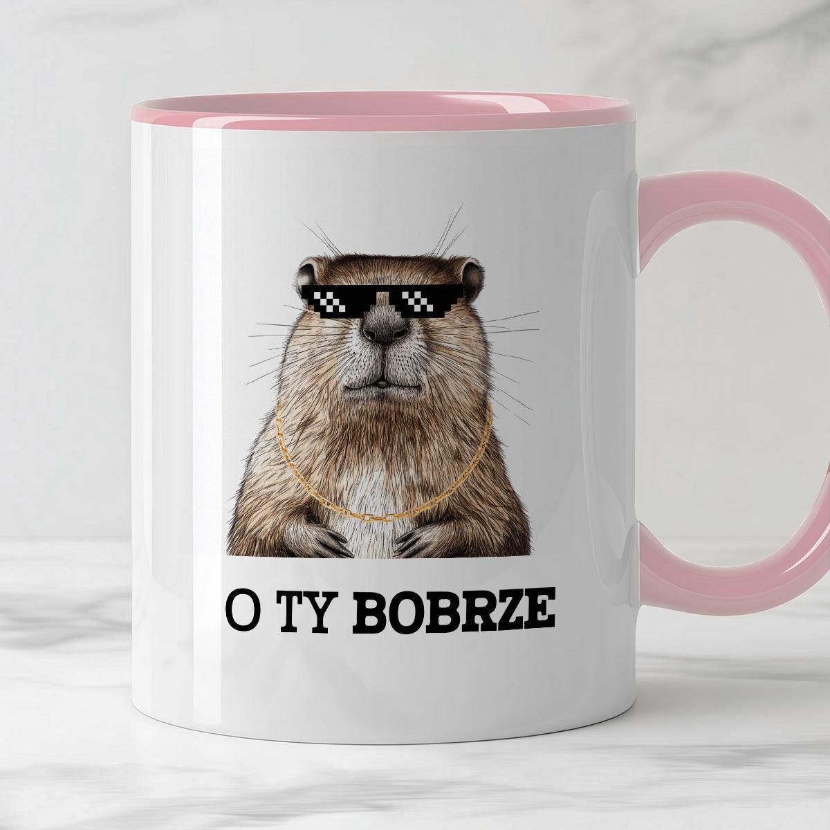 Kubek z nadrukiem "O Ty bobrze"