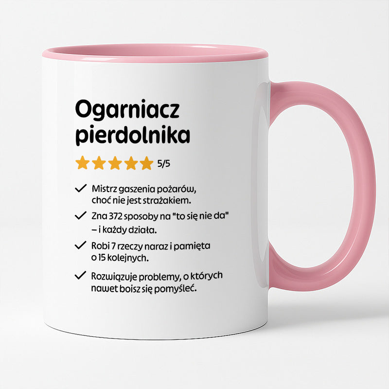 Kubek z nadrukiem "Ogarniacz pierdolnika"
