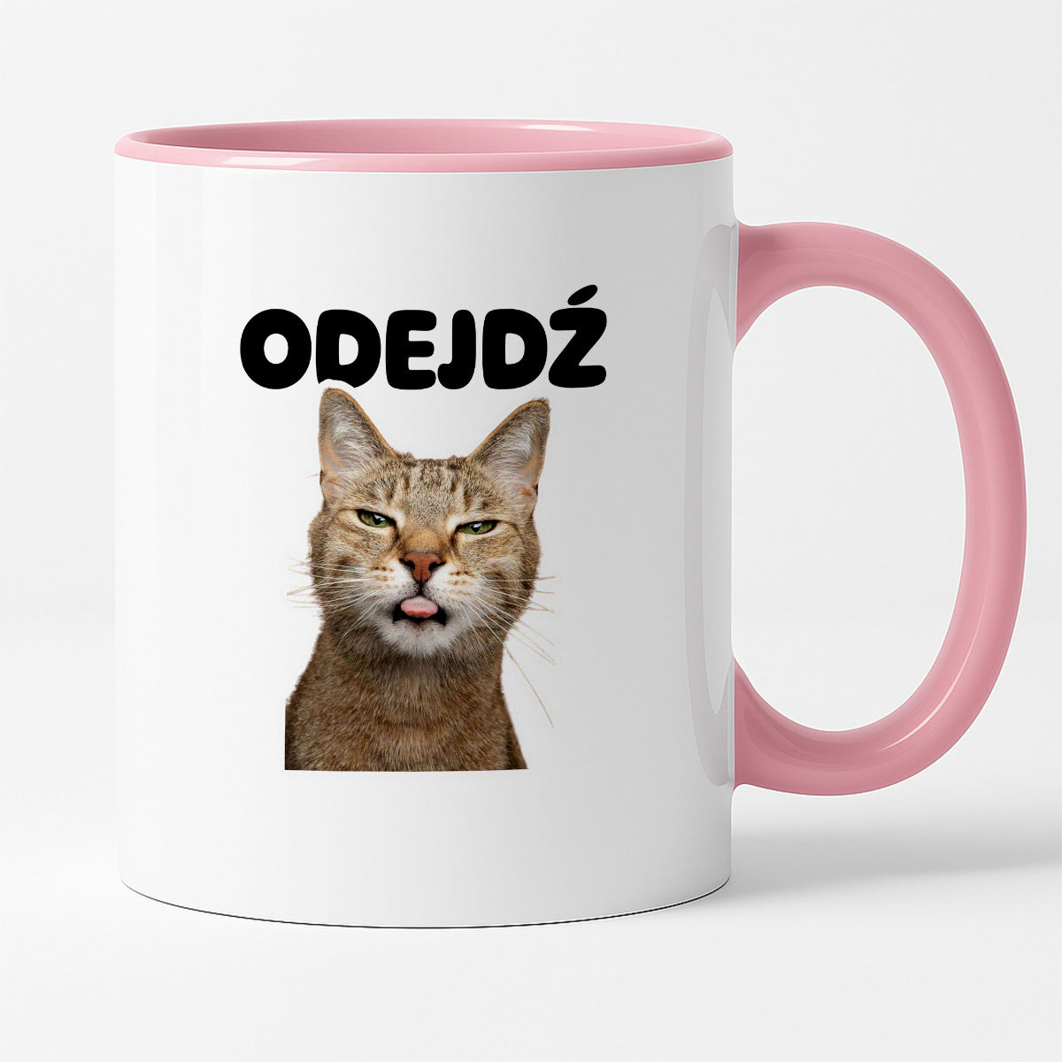 Kubek z nadrukiem - "Odejdź" KOT