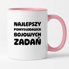 Kubek z nadrukiem - "Najlepszy pomysłodawca bojowych zadań"
