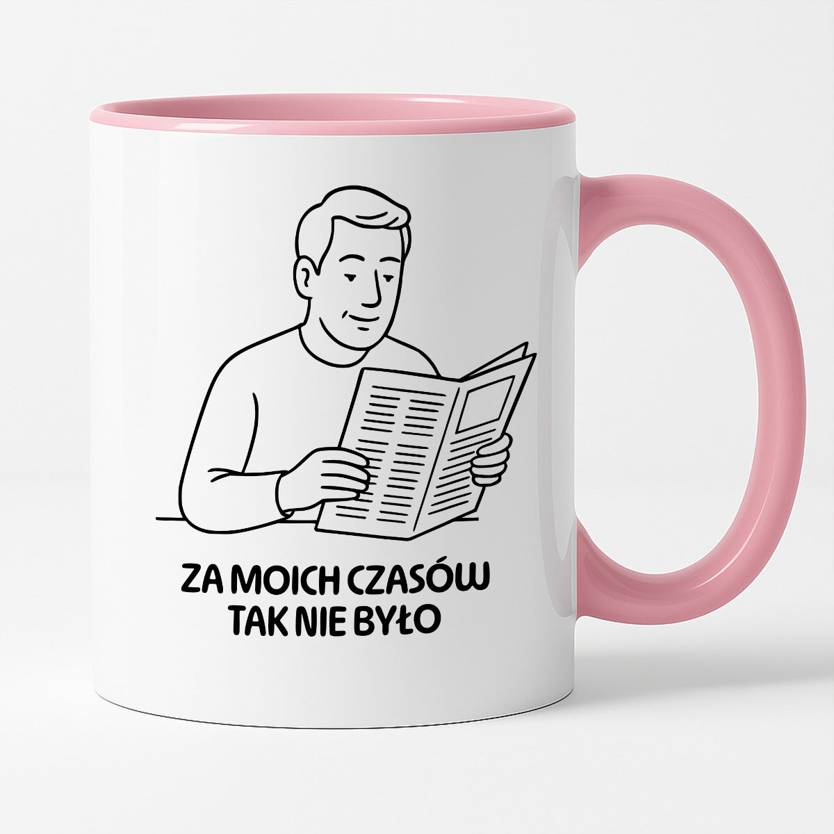 Kubek z nadrukiem "Za moich czasów tak nie było" - Cytaty TATY - DZIEŃ TATY