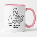 Kubek z nadrukiem "Masz bojowe zadanie" - Cytaty TATY - DZIEŃ TATY