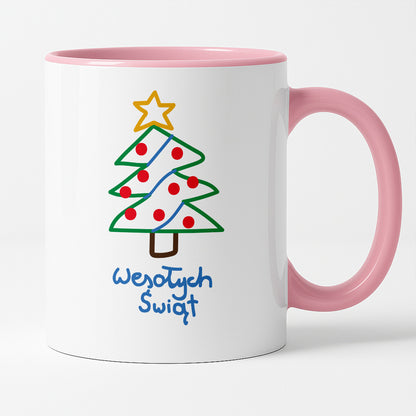 Kubek świąteczny śmieszny "Wesołych Świąt" PAINT