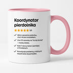 Kubek z nadrukiem "Koordynator pierdolnika"