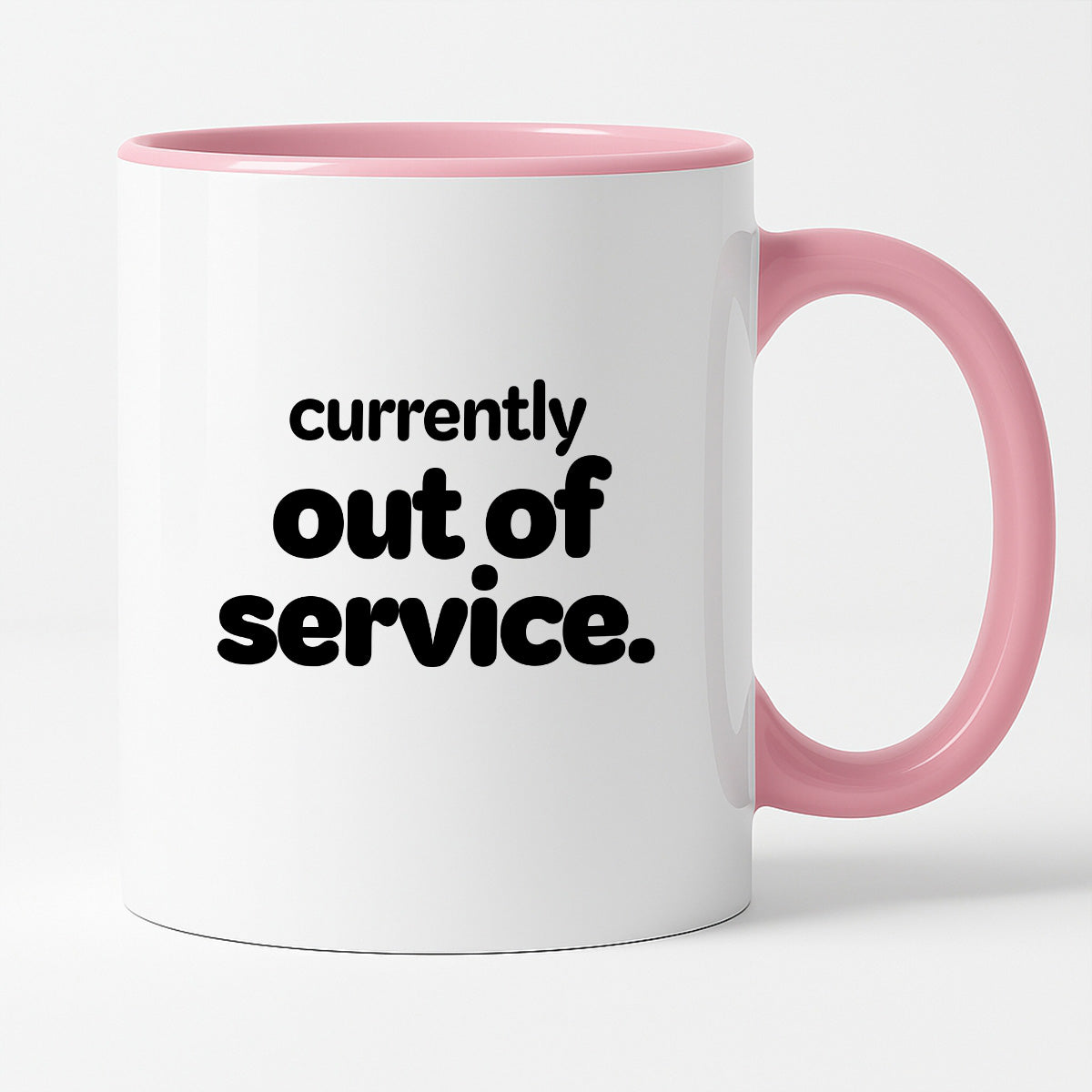 Kubek z nadrukiem - "currently out of service"