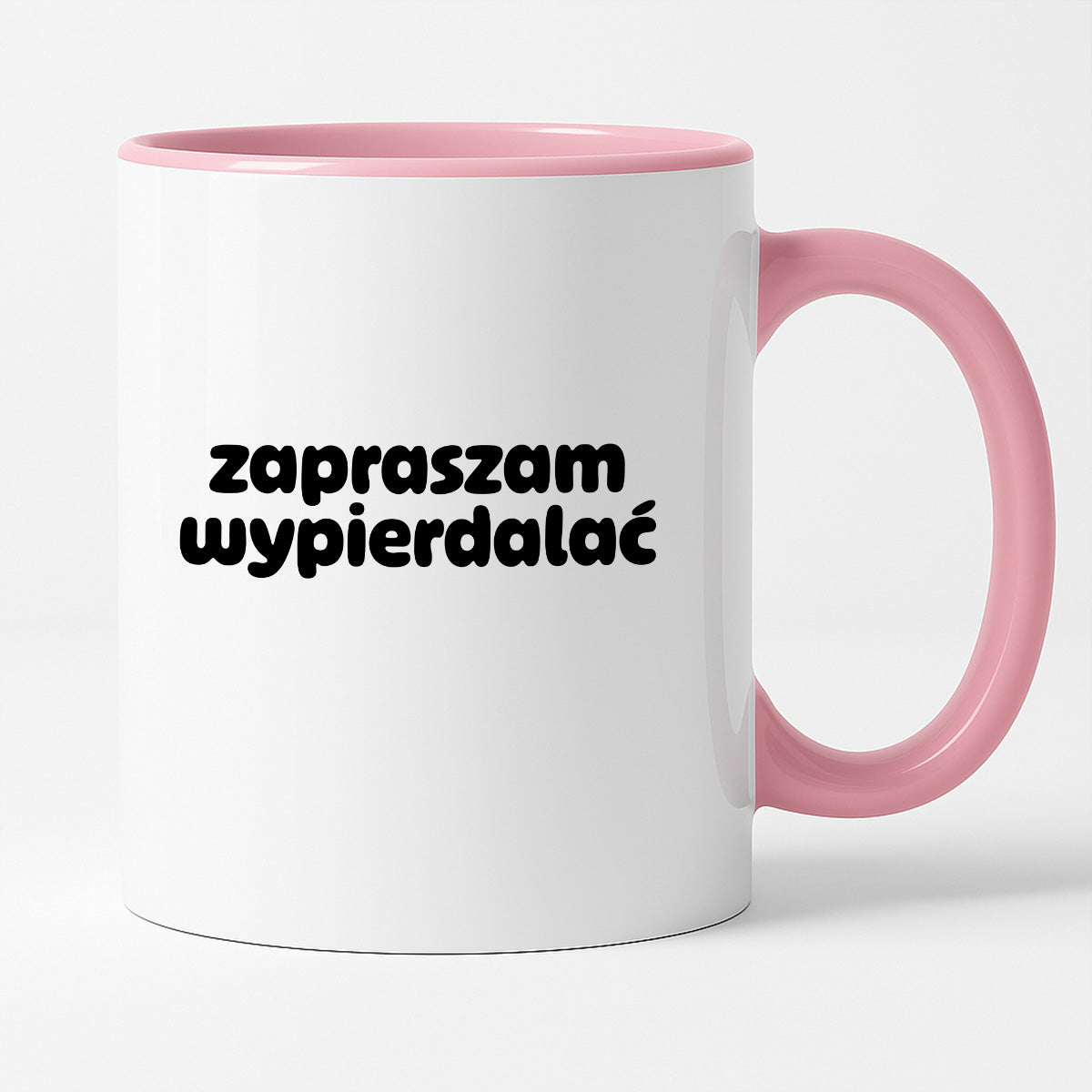 Kubek z nadrukiem "zapraszam wypierdalać" v2