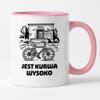 Kubek z nadrukiem - HITY POLSKIEGO INTERNETU - PAWEŁ JUMPER - "Jest kurwa wysoko"