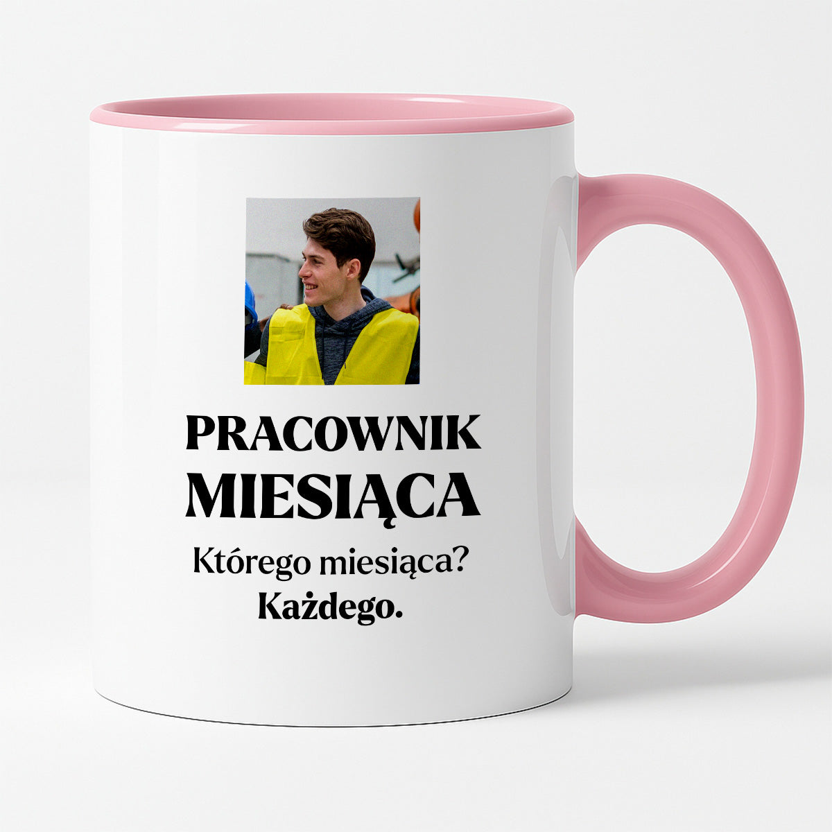 Kubek z nadrukiem - "Pracownik miesiąca ze zdjęciem"