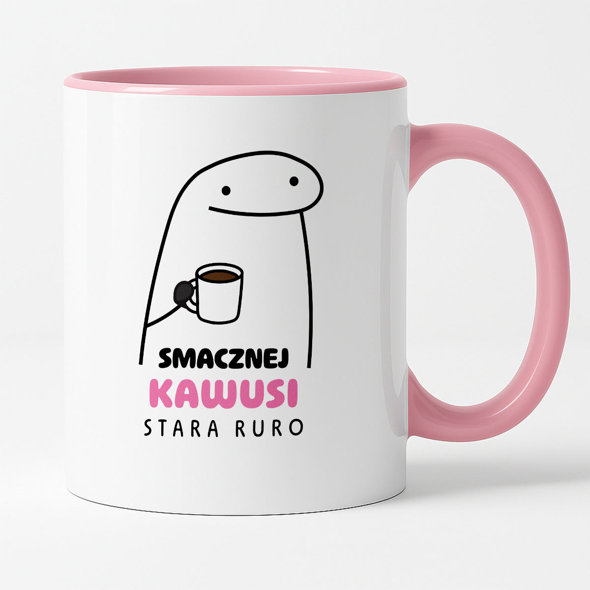 Kubek z nadrukiem - "Smacznej kawusi Stara Ruro" II