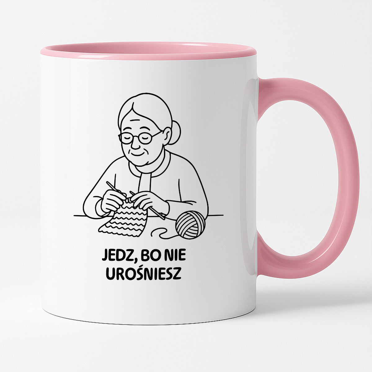 Kubek dla Babci / Dziadka - "Jedz, bo nie urośniesz"