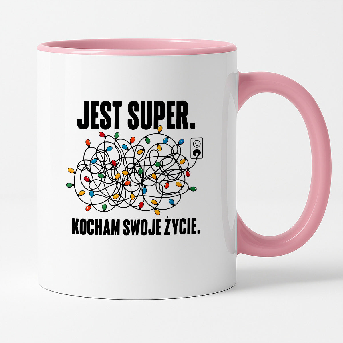 Kubek świąteczny "Jest super. Kocham swoje życie."