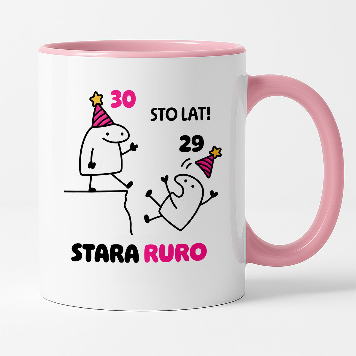 Kubek z nadrukiem "STO LAT! STARA RURO" [dowolny wiek]