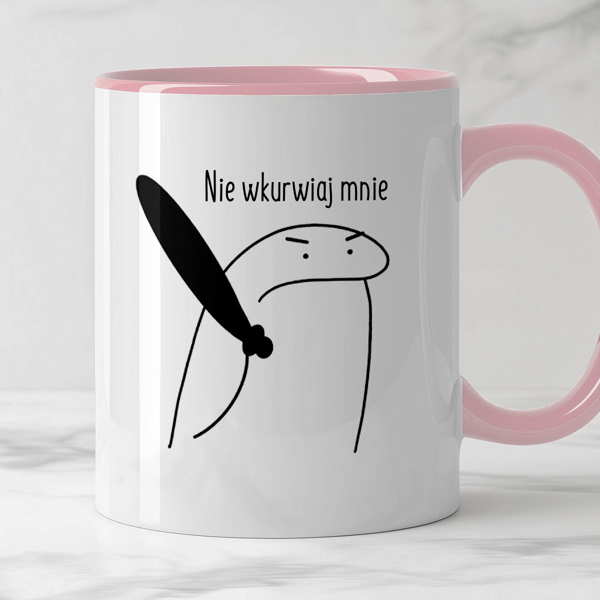 Kubek z nadrukiem "Nie wkurwiaj mnie"