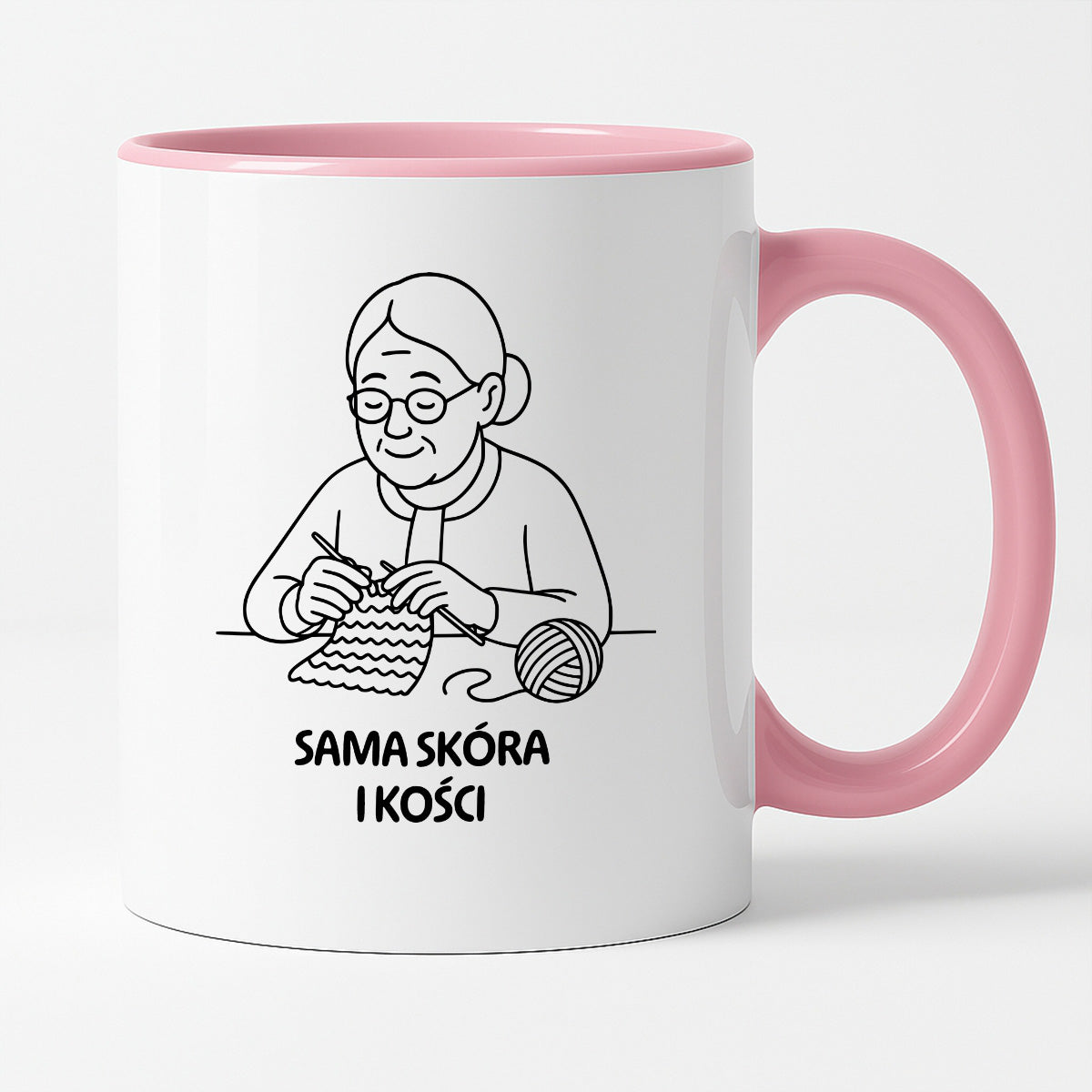 Kubek dla Babci / Dziadka - "Sama skóra i kości"