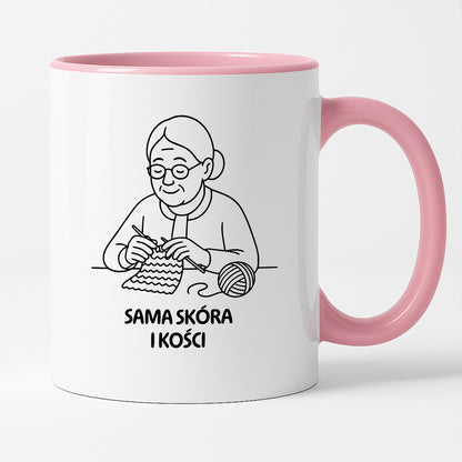 Kubek dla Babci / Dziadka - "Sama skóra i kości"
