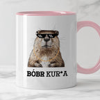 Kubek z nadrukiem "Bóbr kur*a"