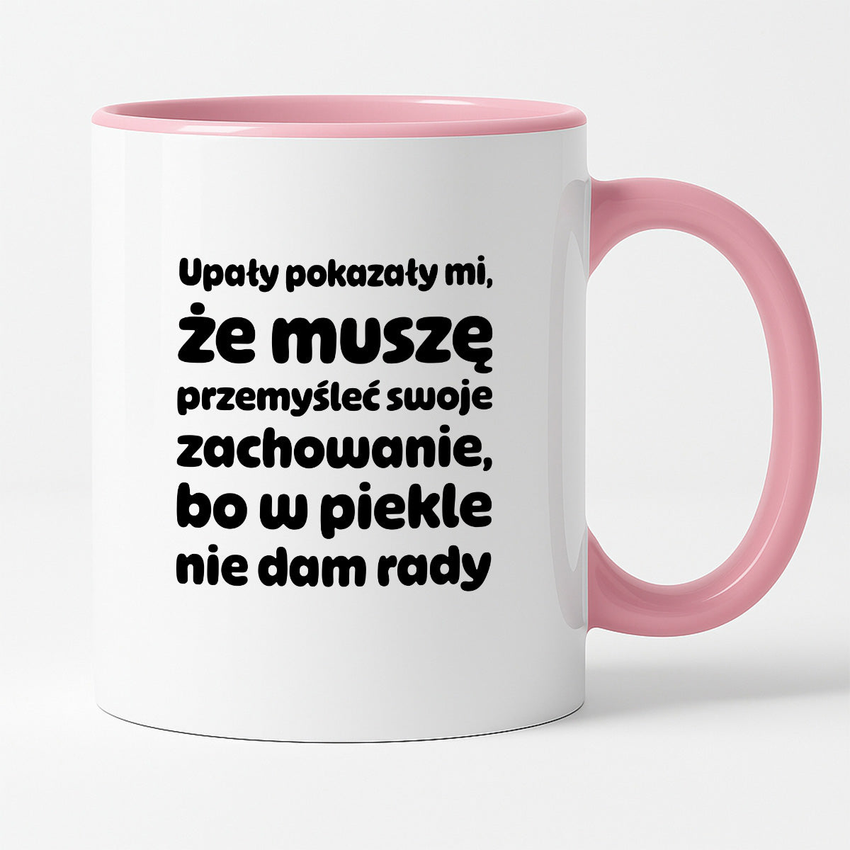 Kubek z nadrukiem - "Upały pokazały mi"