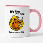 Kubek z nadrukiem - "It's fine, I'm fine, Everything is fine"