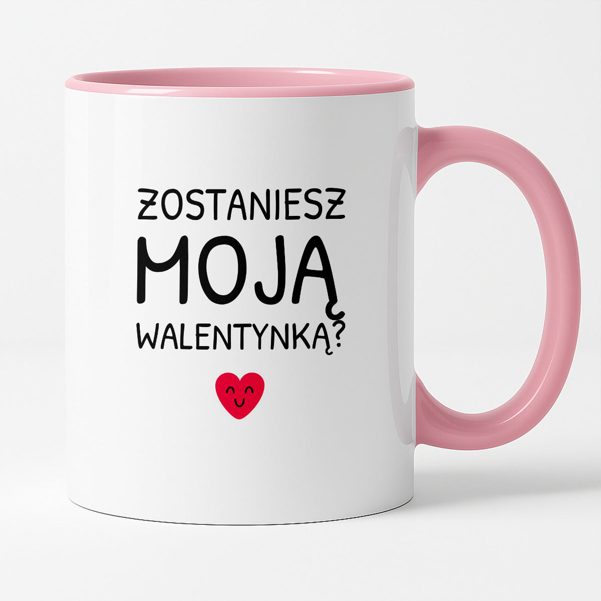 Kubek z nadrukiem - "Zostaniesz moja Walentynką?"
