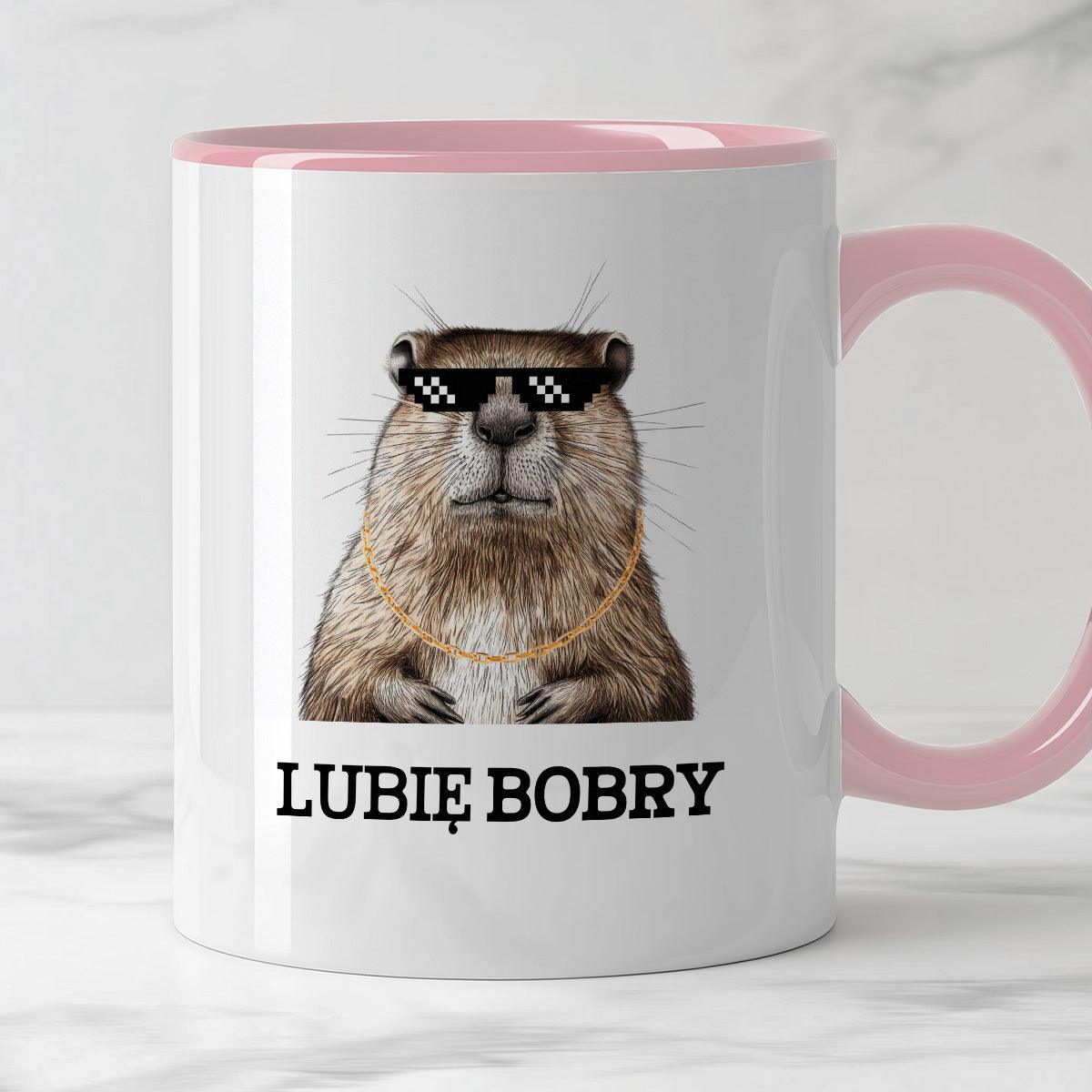 Kubek z nadrukiem "Lubię bobry"