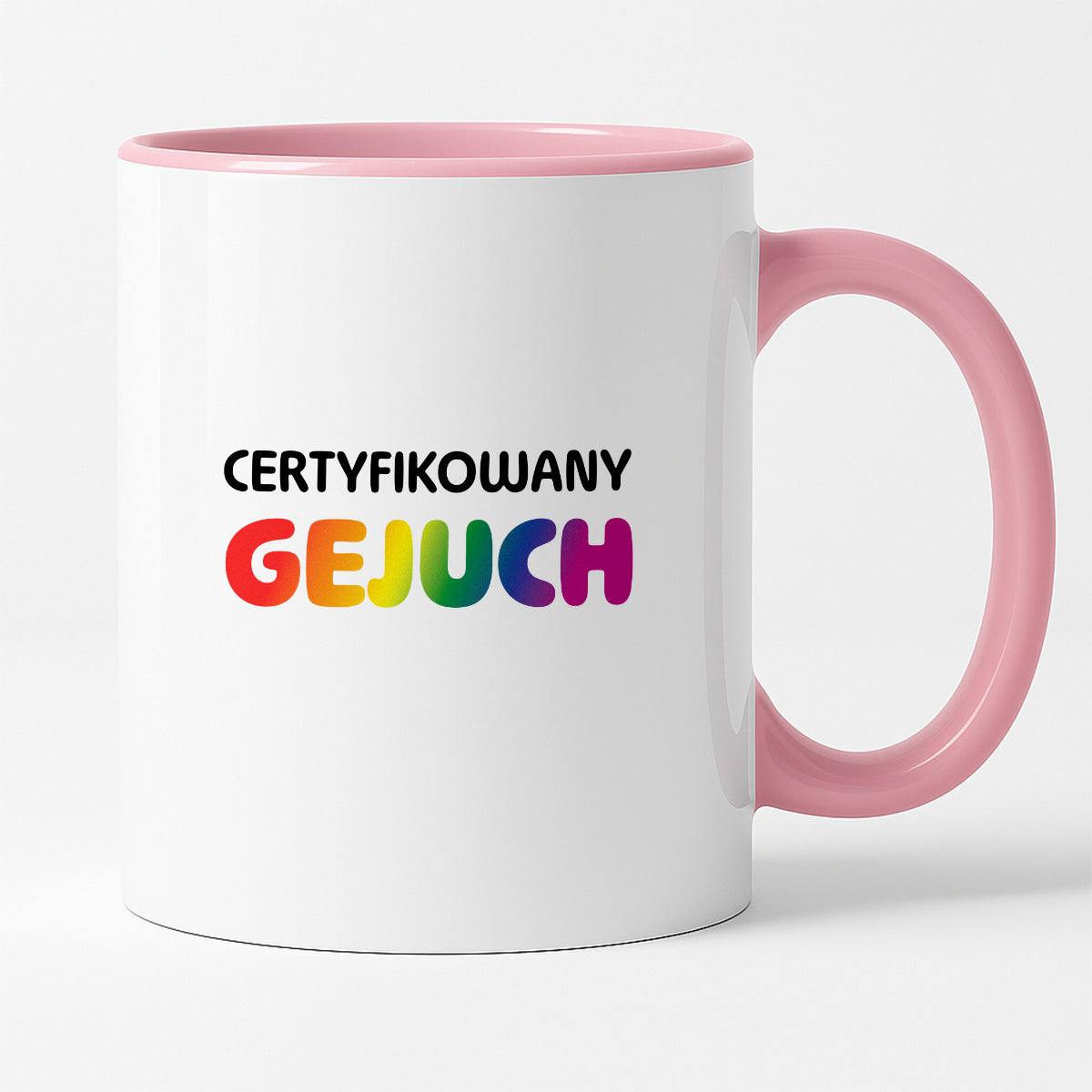Kubek z nadrukiem - "Certyfikowany gejuch"