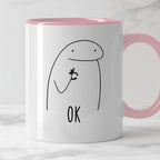 Kubek z nadrukiem "OK"