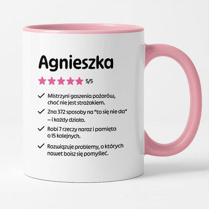 Kubek MISTRZYNI z imieniem