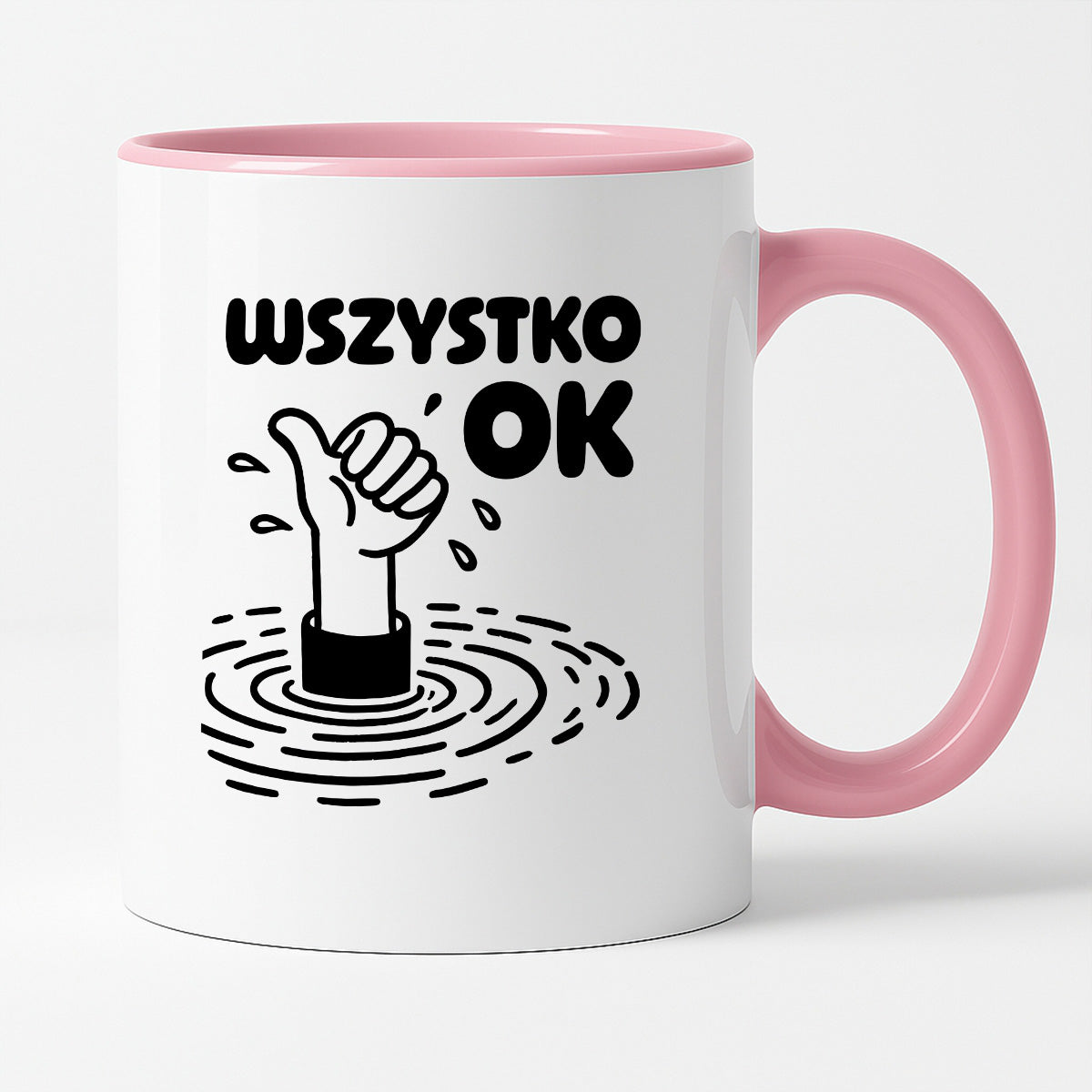 Kubek z nadrukiem - "Wszystko OK (prawie)"