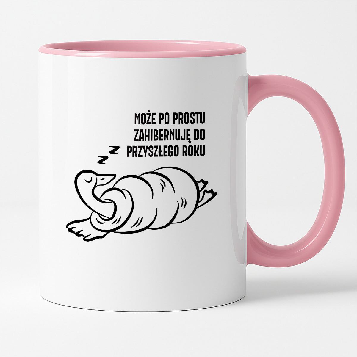 Kubek świąteczny z GĄSKĄ - "MOŻE PO PROSTU ZAHIBERNUJĘ DO PRZYSZŁEGO ROKU"