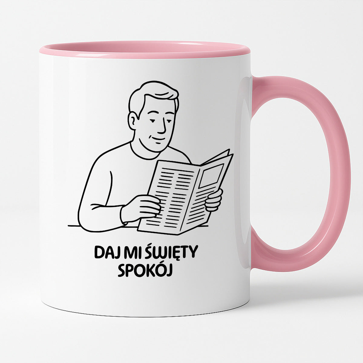 Kubek z nadrukiem "Daj mi święty spokój" - Cytaty TATY - DZIEŃ TATY