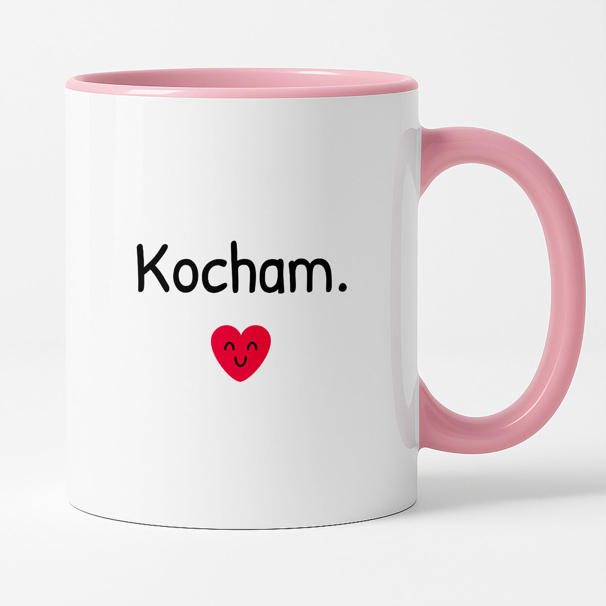 Kubek z nadrukiem - "Kocham."