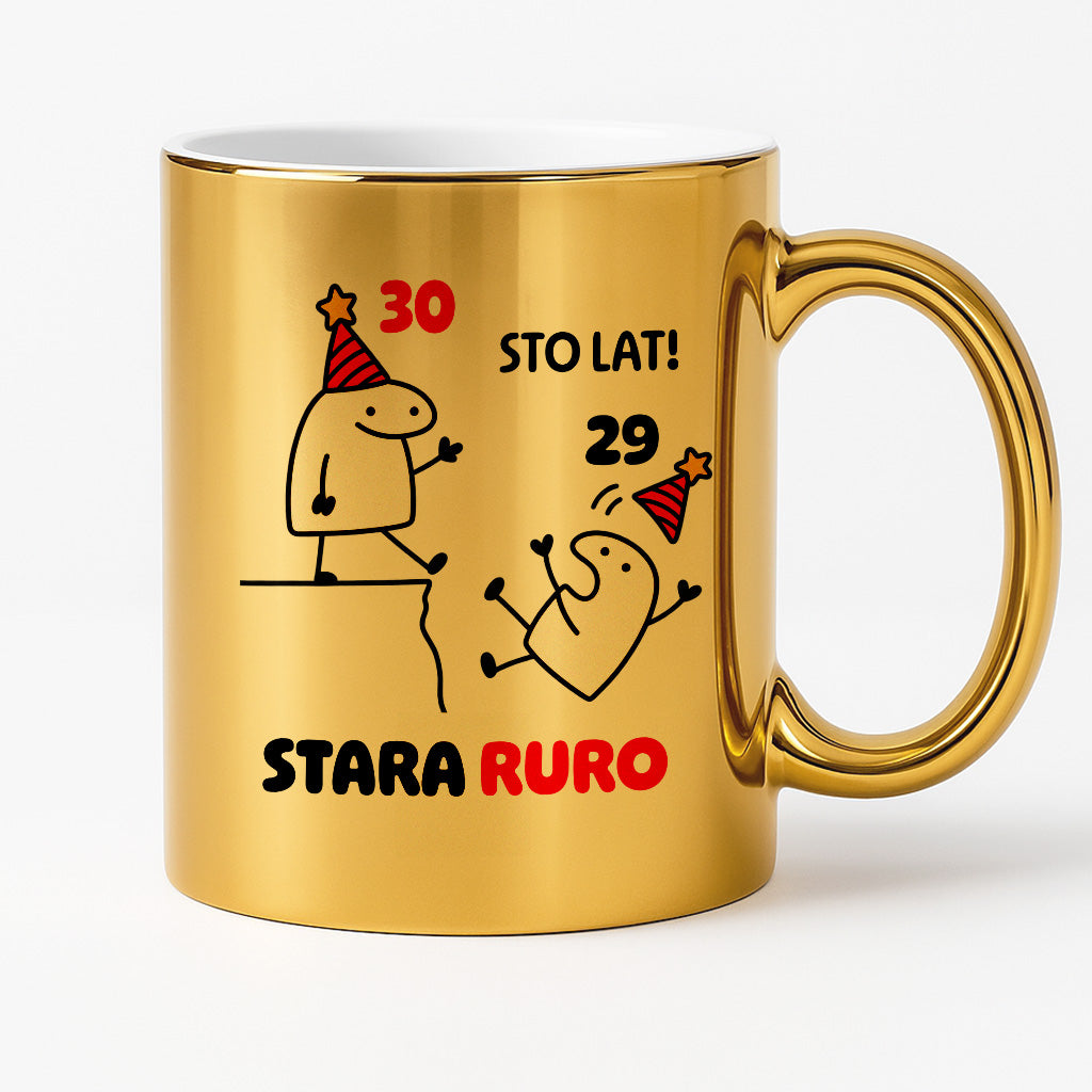 Kubek z nadrukiem "STO LAT! STARA RURO" [dowolny wiek]